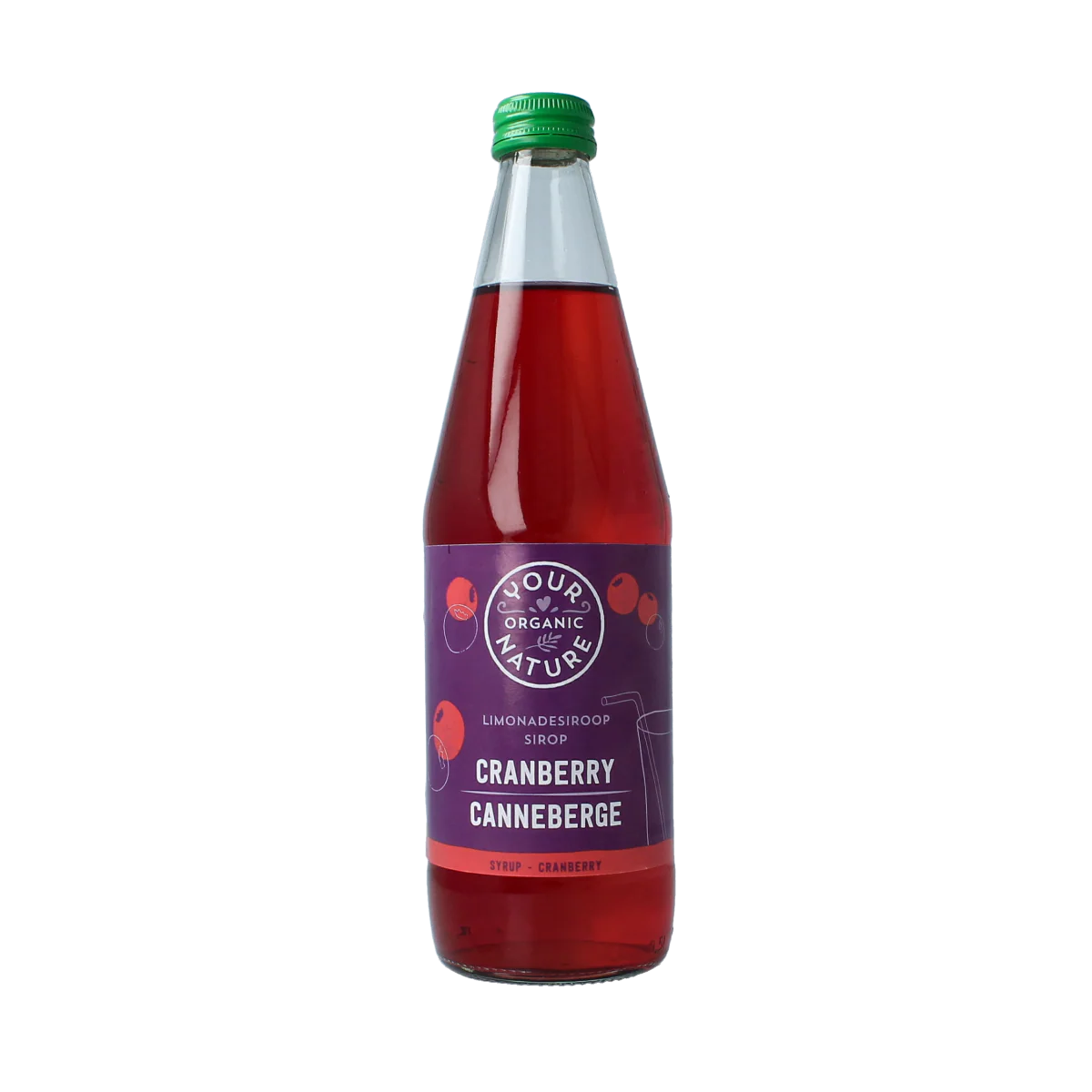 Your Organic Nature Limonadesiroop cranberry bio 500.00 Milliliter