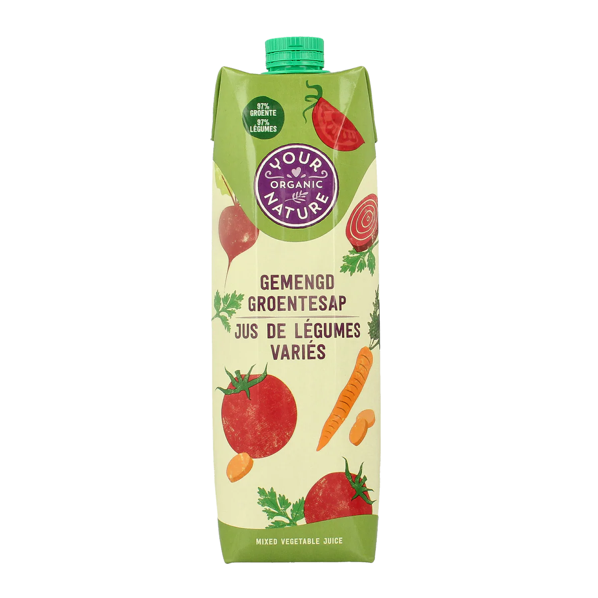 Your Organic Nature Groentesap gemengd bio 1 Liter