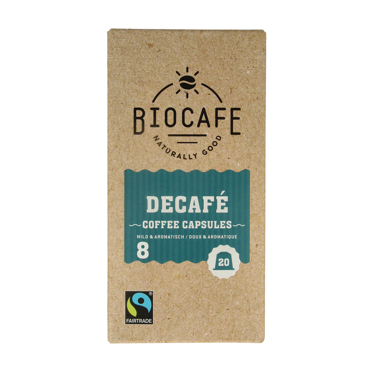 Biocafe Decafe capsules bio 20.00 Stuks