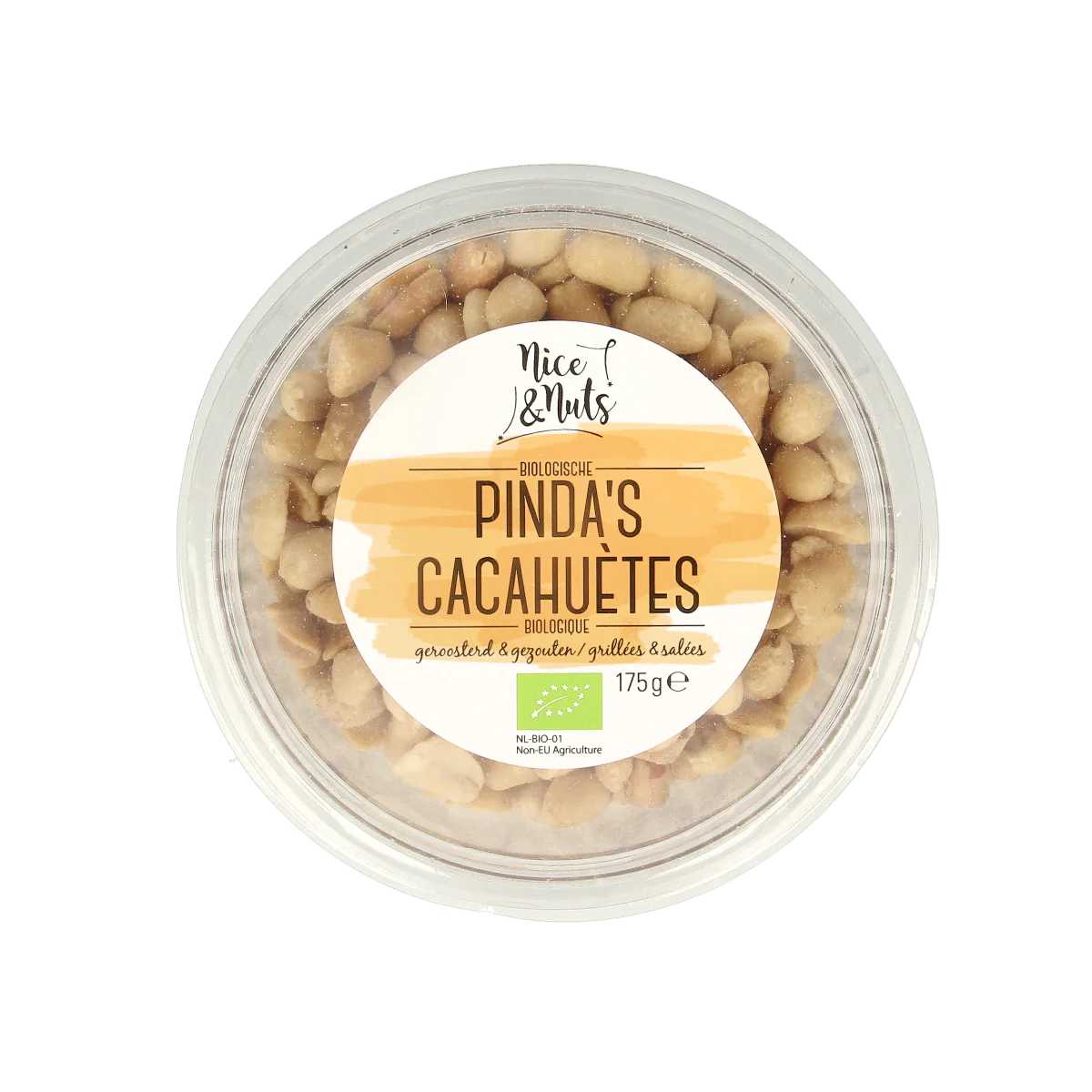 Nice & Nuts Pinda’s met zeezout geroosterd bio 175.00 Gram