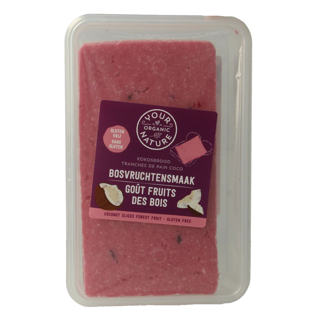 Your Organic Nature Kokosbrood bosvruchten bio 225.00 Gram