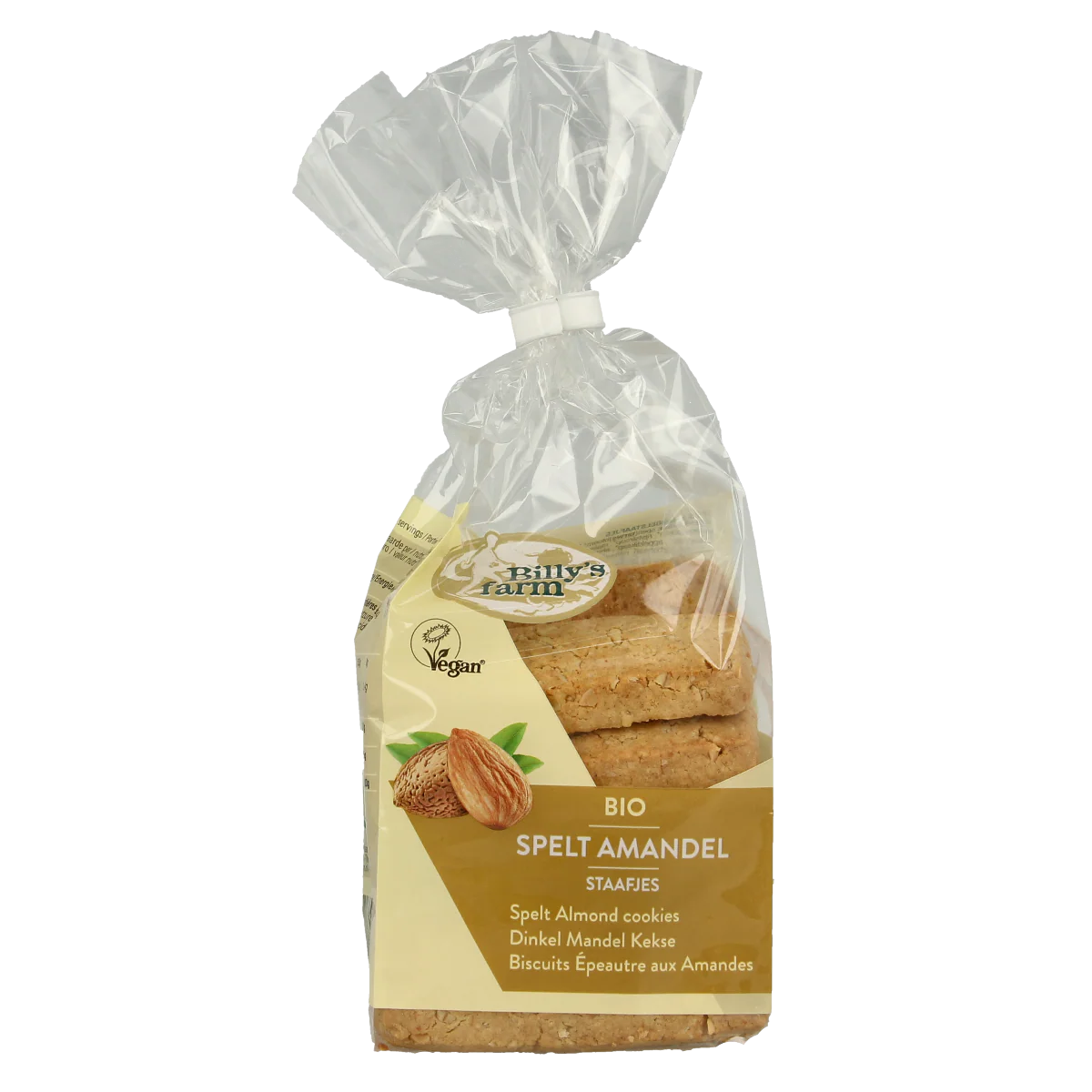 Billy’s Farm Speltstaafjes amandel bio 175.00 Gram