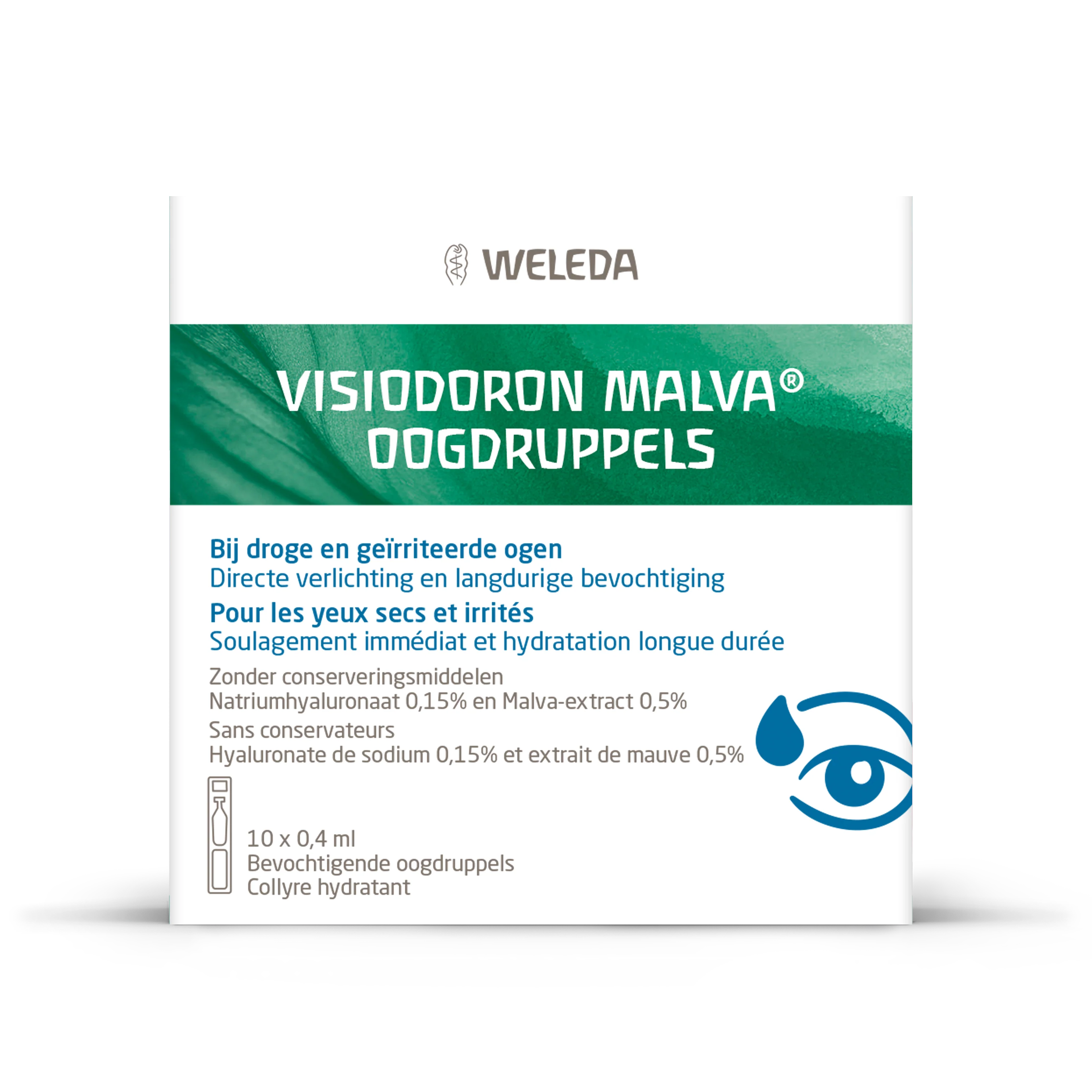 Weleda Visiodoron malva oogdruppels 0.4 ml 10.00 Ampullen