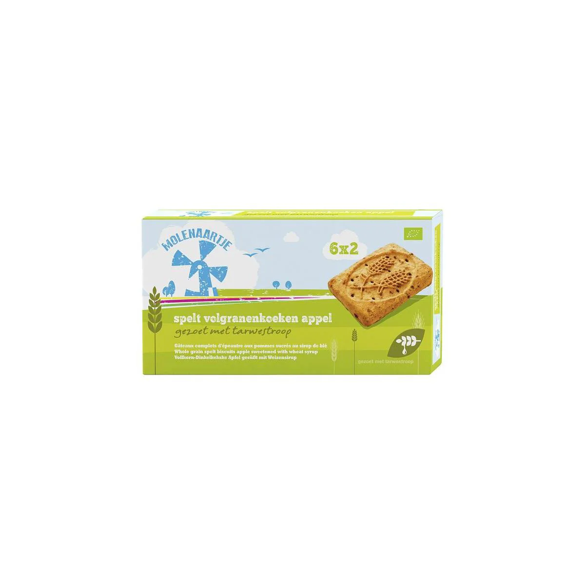 Molenaartje Speltkoek volgranen appel bio 240 Gram