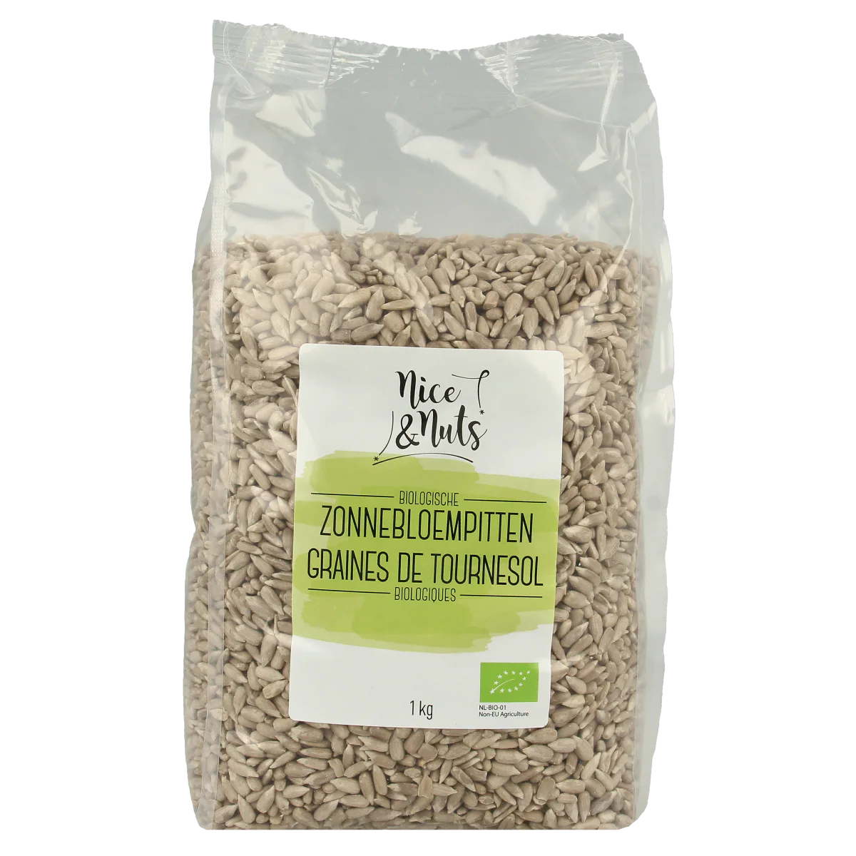 Nice & Nuts Zonnebloempitten bio 1 Kilogram