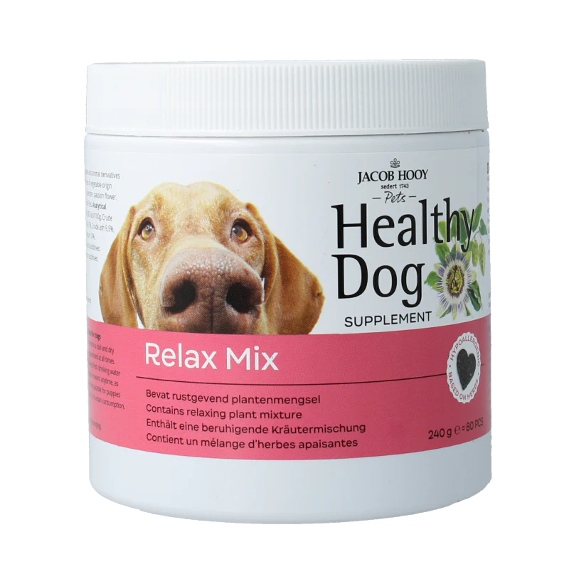 Jacob Hooy Pets Healthy dog relax mix 80 Stuks