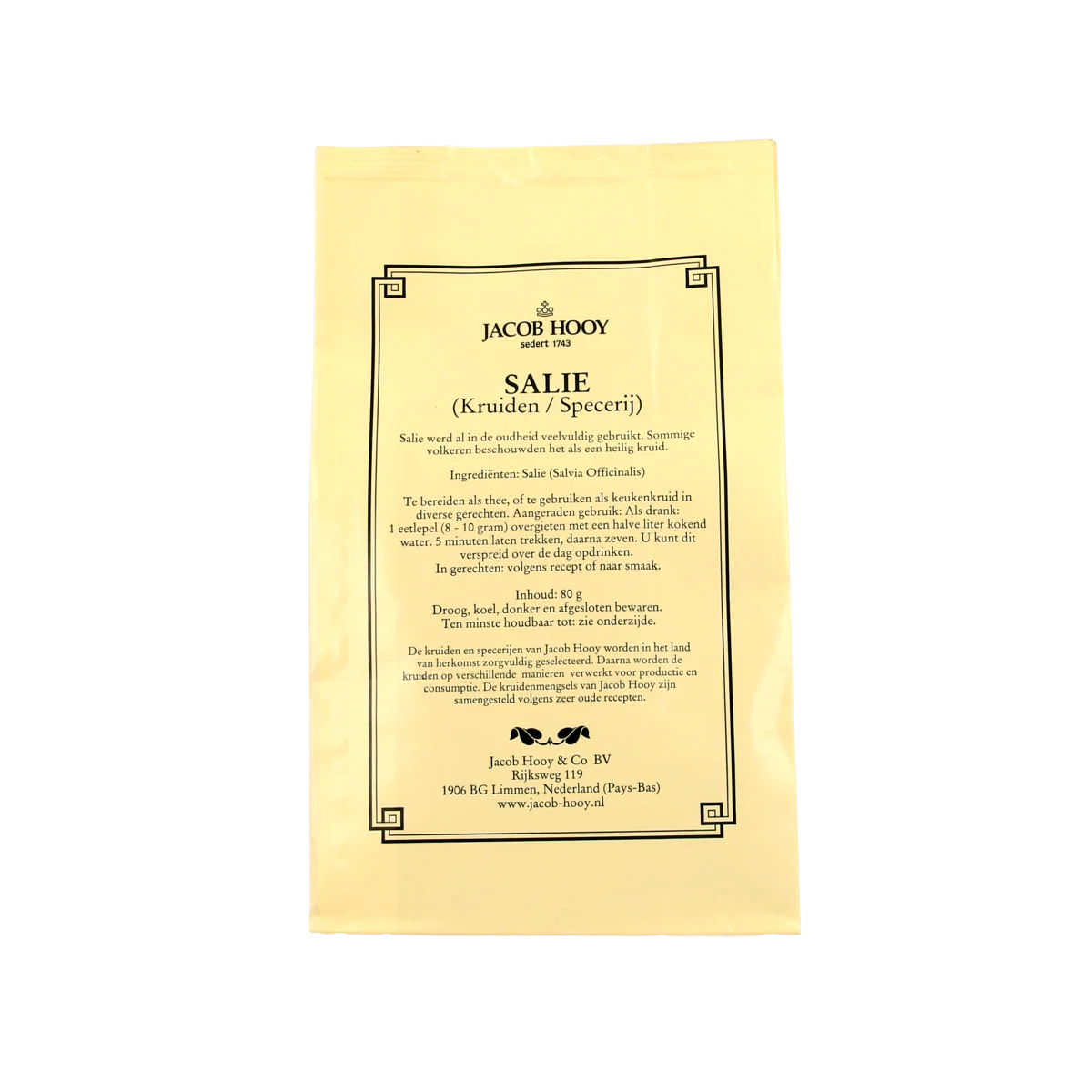 Jacob Hooy Salie gesneden 80.00 Gram
