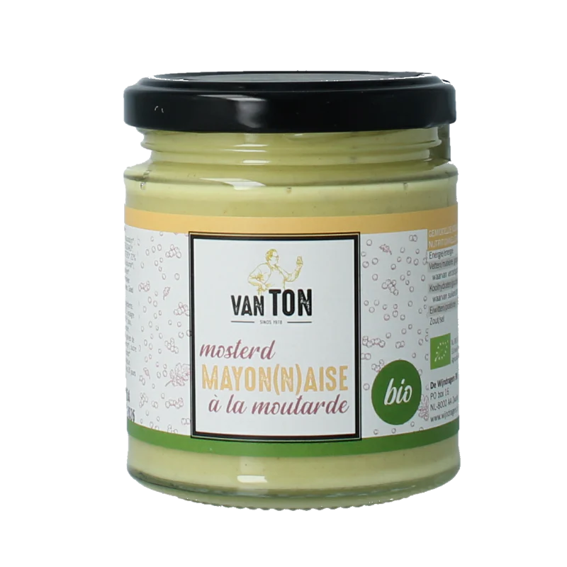 Van Ton Mosterd mayonaise bio 190 Milliliter