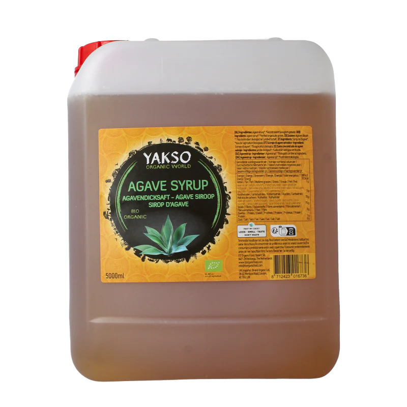 Yakso Agave siroop jerrycan bio 5 Liter