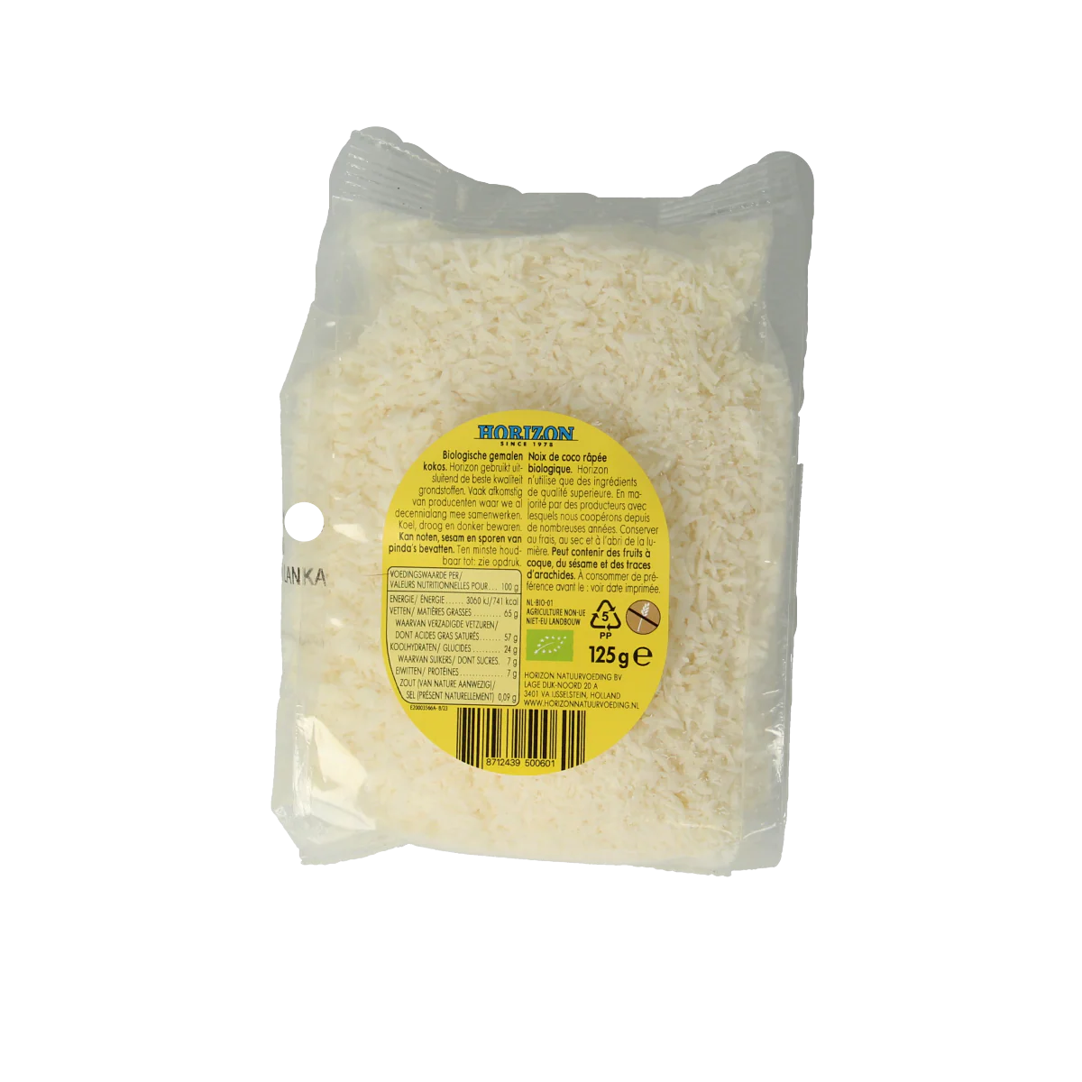 Horizon Gemalen kokos bio 125.00 Gram