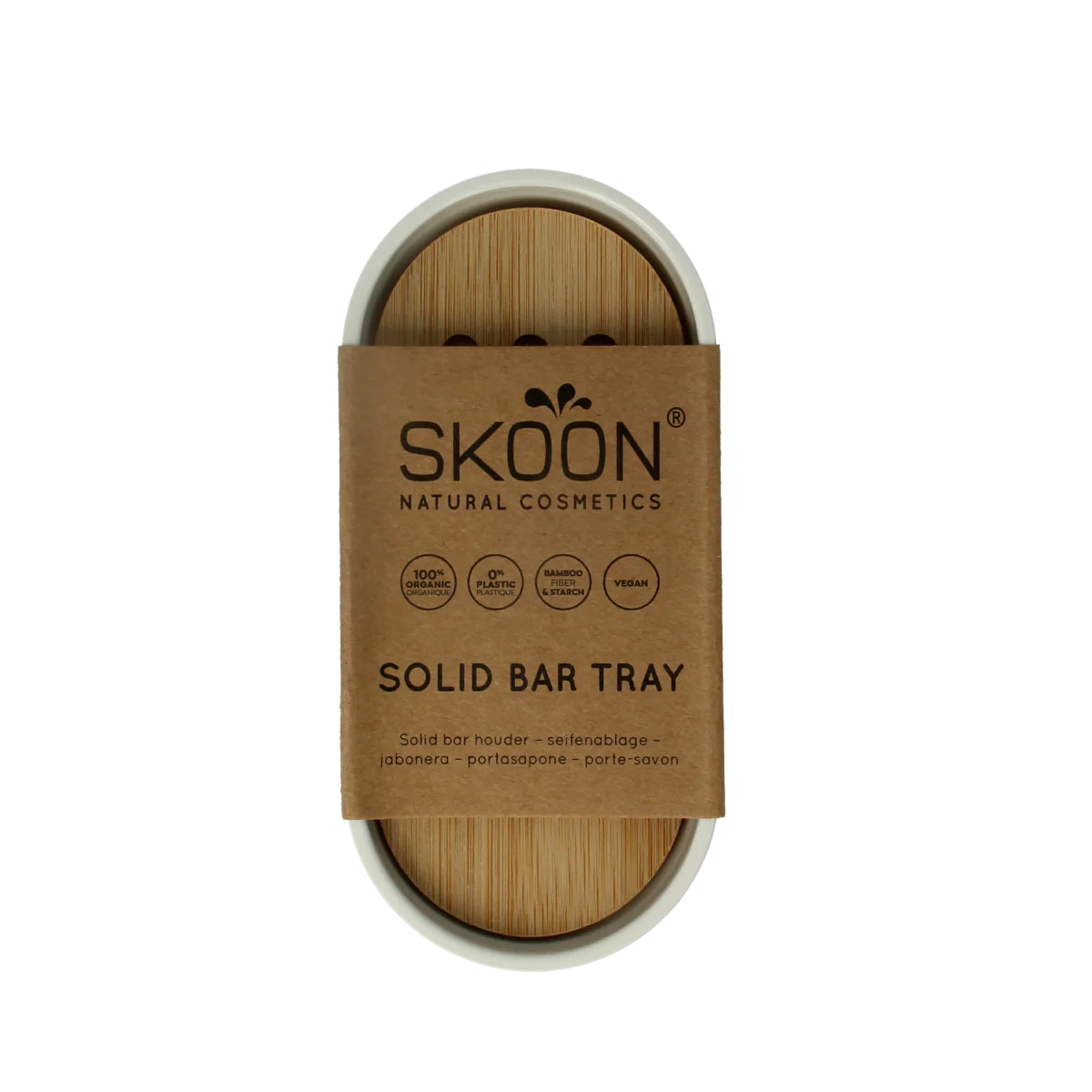 Skoon Solid bar houder wit L 1.00 Stuks