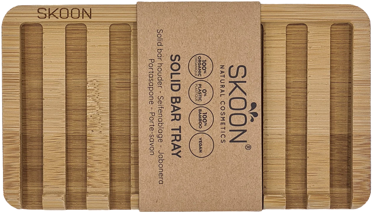 Skoon Solid bar tray – 2 bar – all bamboo 1.00 Set
