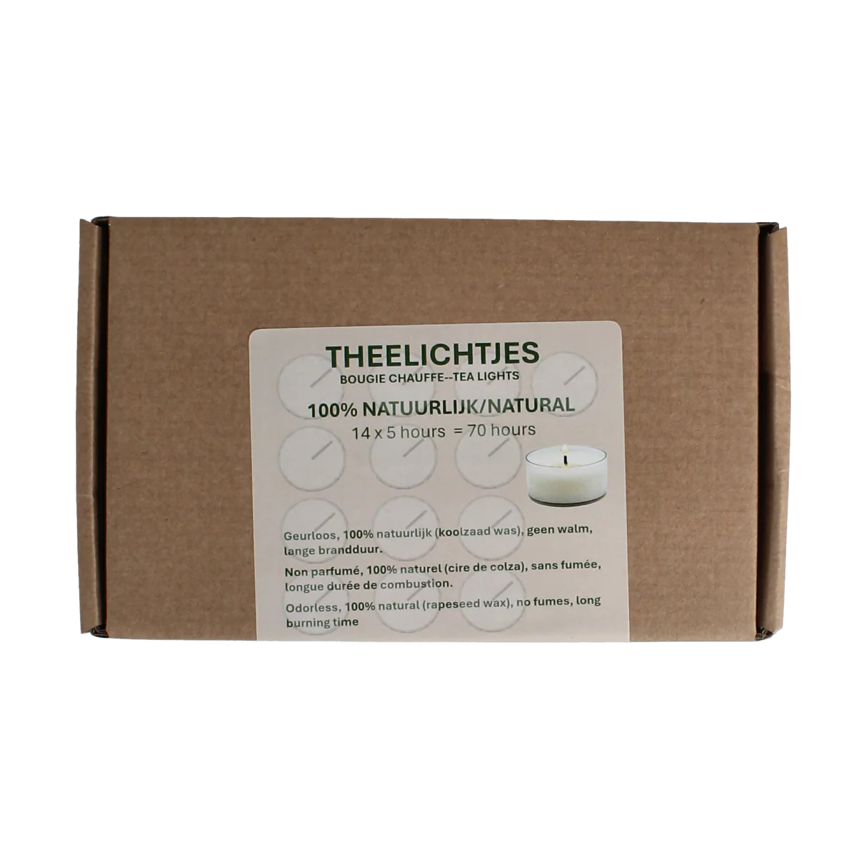 Soylites Natural theelichtjes 14 stuks 14.00 Stuks