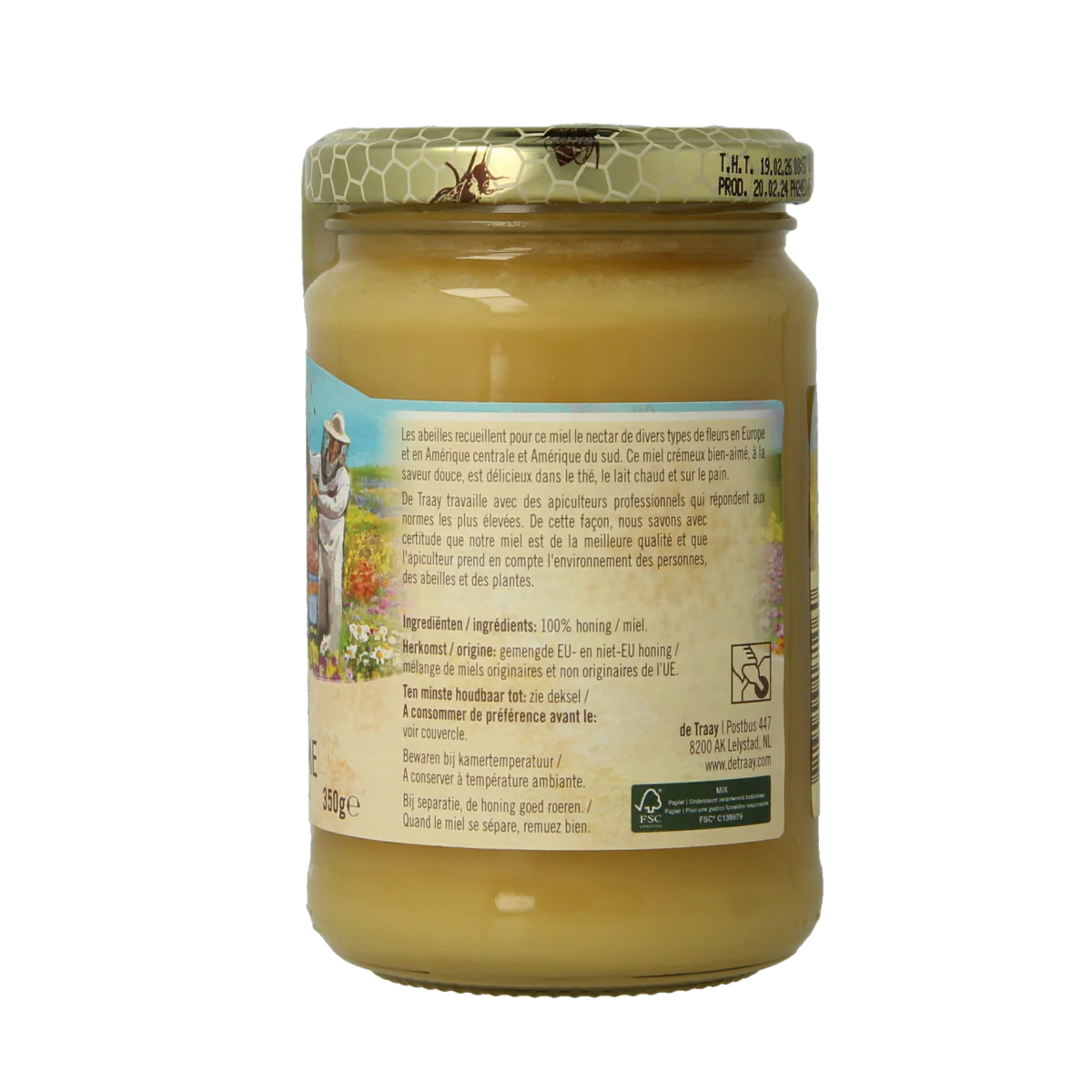de Traay Bloemen honing creme 350.00 Gram