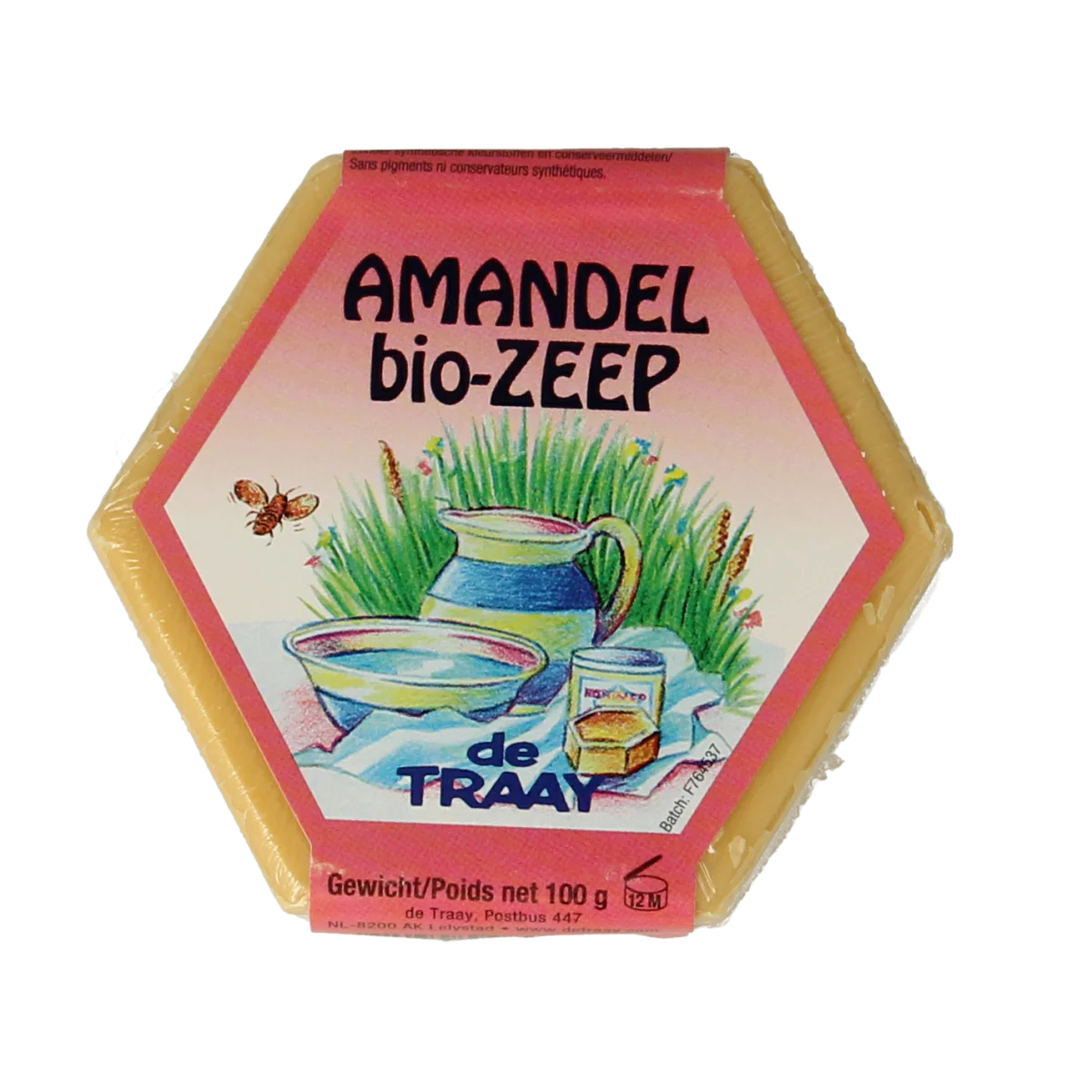 de Traay Zeep amandel bio 100.00 Gram