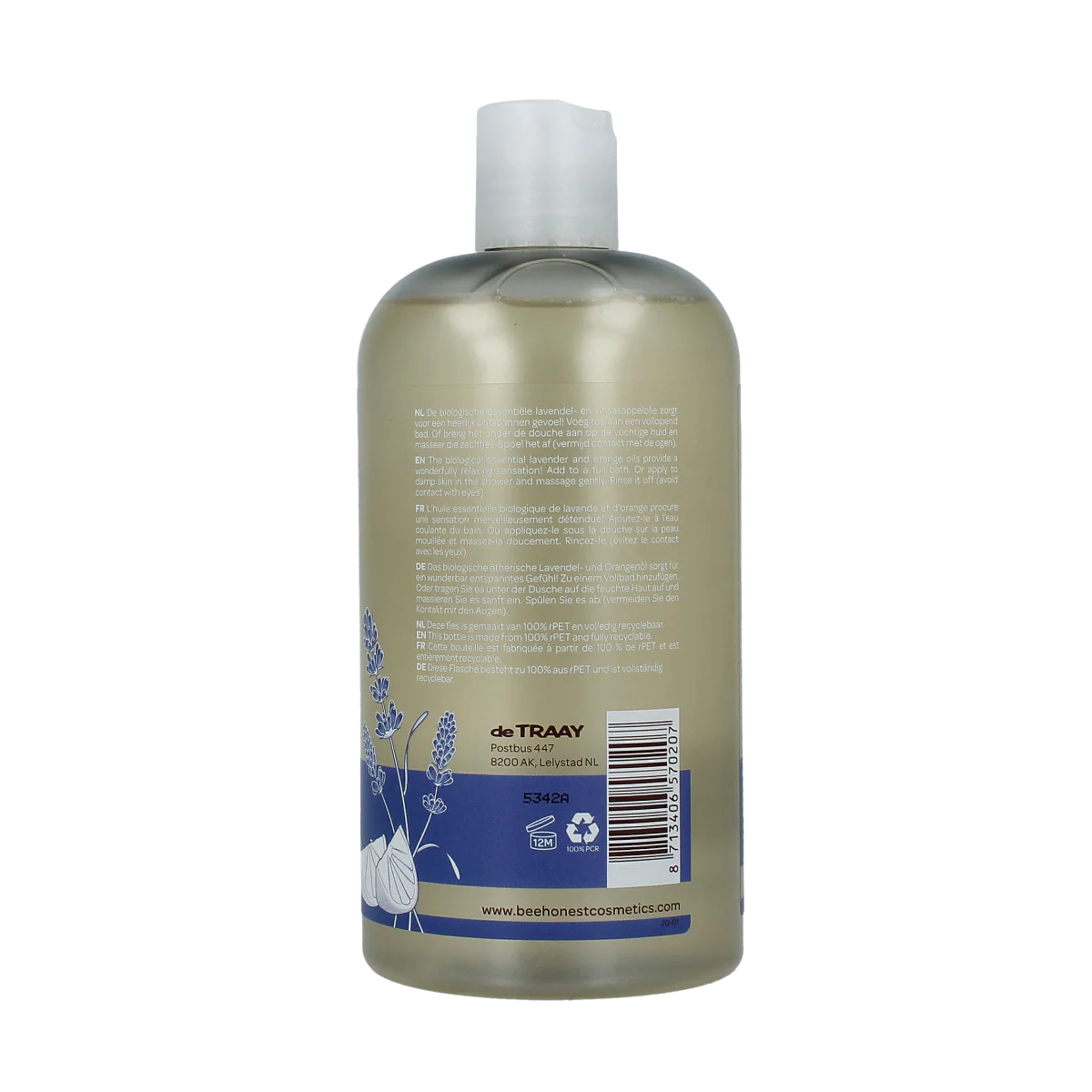 Traay Bee Honest Bad / douche lavendel & stuifmeel 500.00 Milliliter