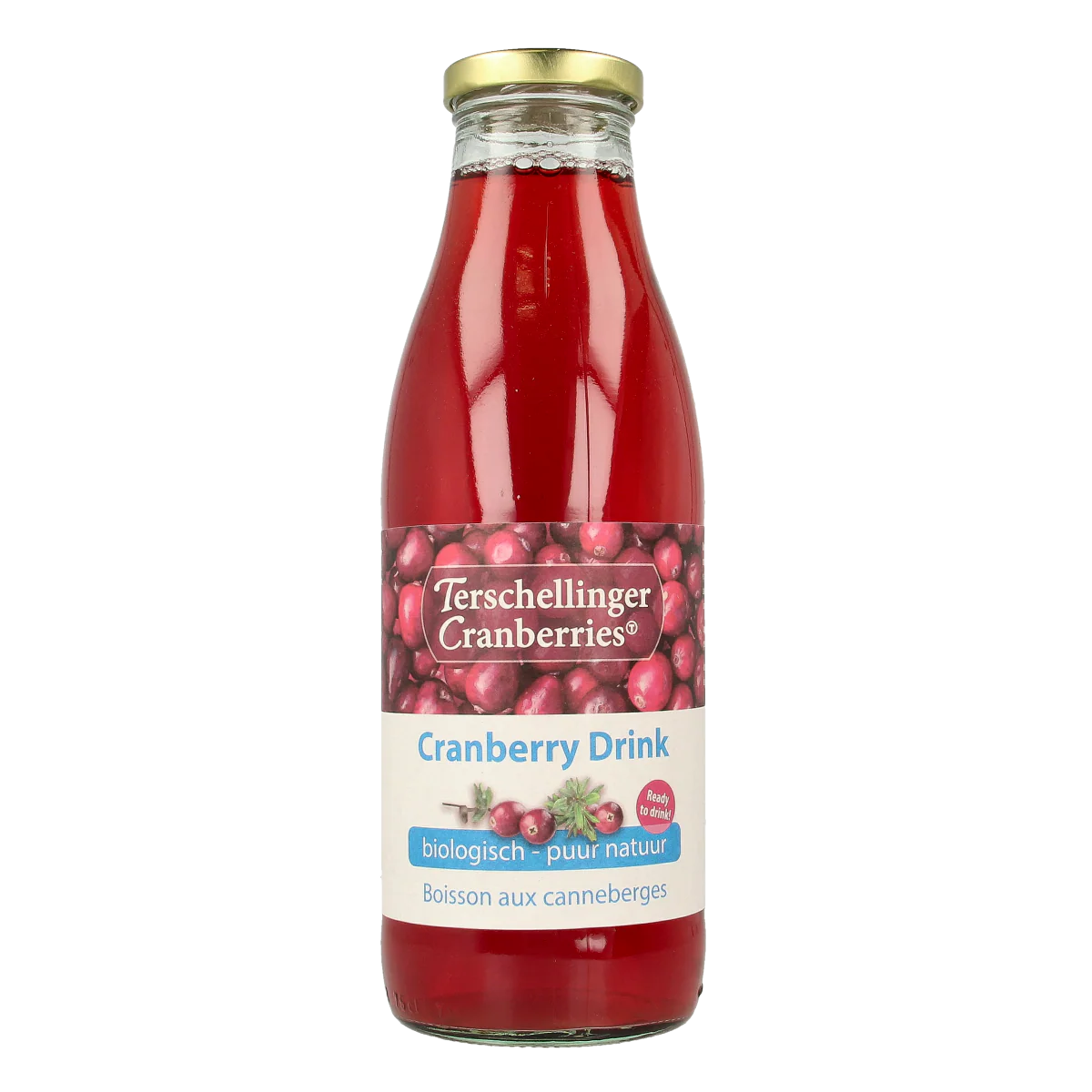 Terschellinger Cranberry drink bio 750.00 Milliliter