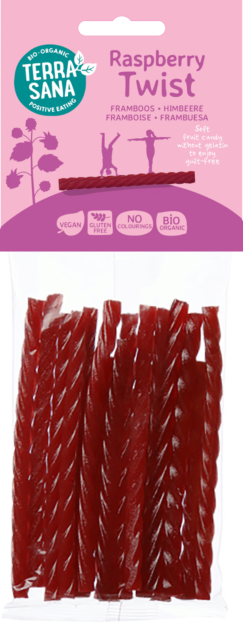 TerraSana Framboos kabels twists bio 75.00 Gram