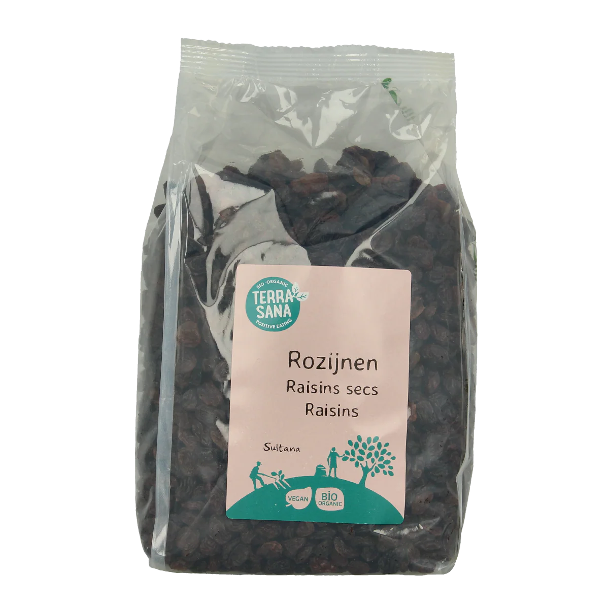 TerraSana RAW rozijnen sultana bio 1.00 Kilogram