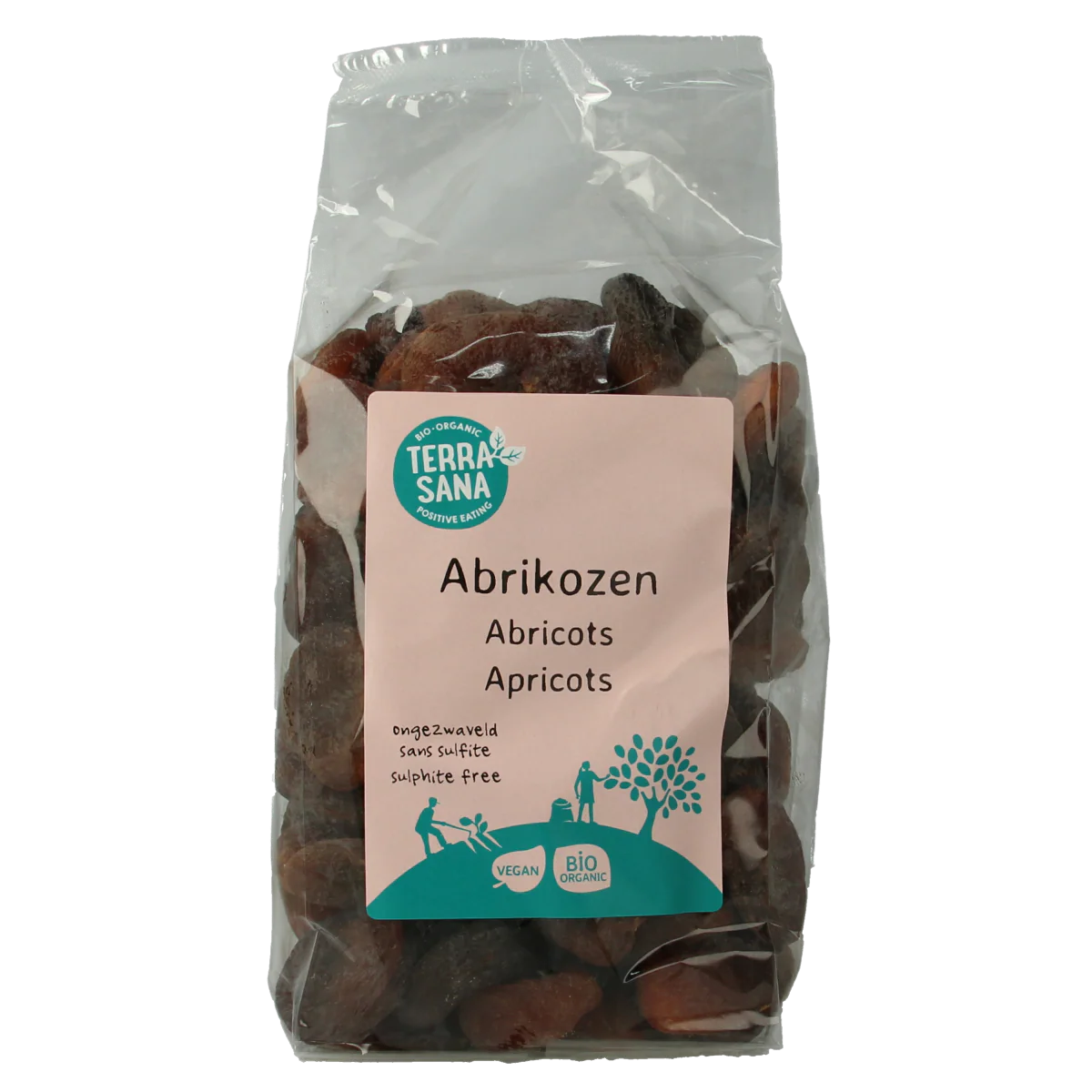 TerraSana RAW abrikozen ongezwaveld bio 1.00 Kilogram