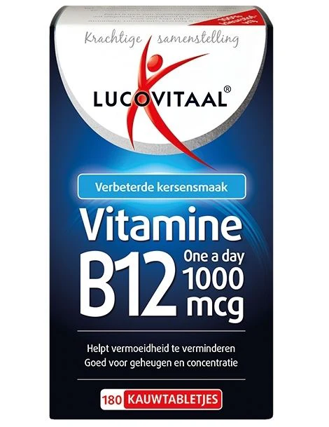 Lucovitaal Vitamine B12 1000mcg 180.00 Kauwtabletten