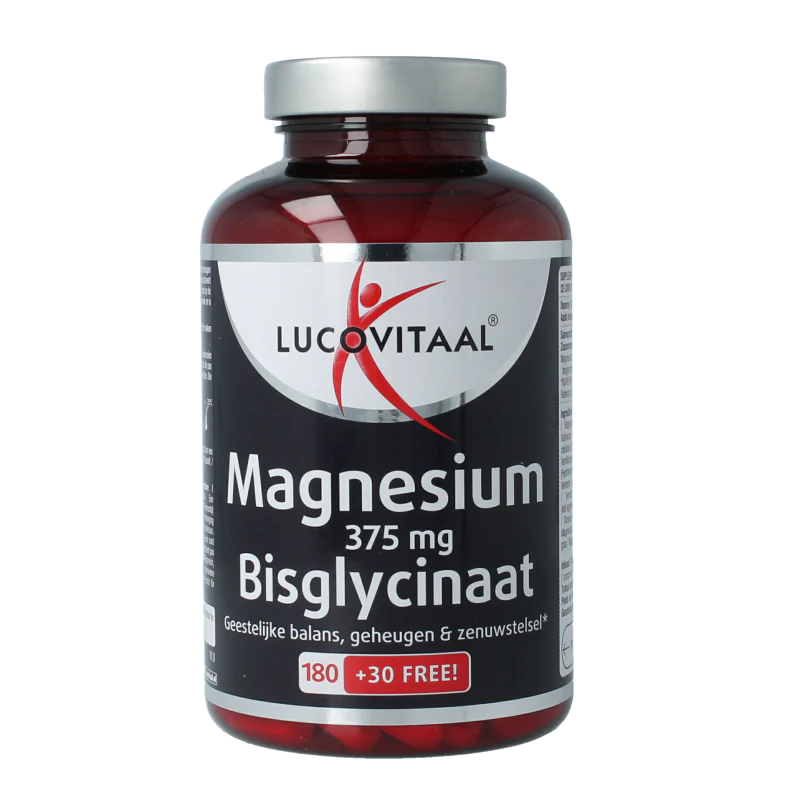 Lucovitaal Magnesium bisglycinaat 375mg 210 Tabletten