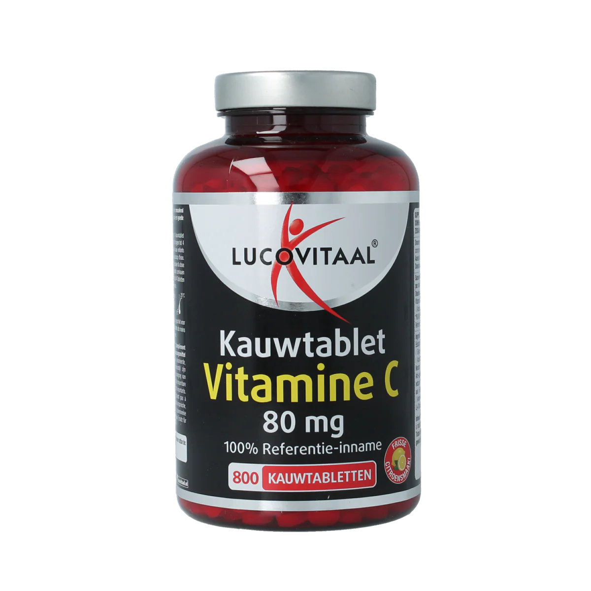 Lucovitaal Vitamine C 80mg citroen 800.00 Kauwtabletten