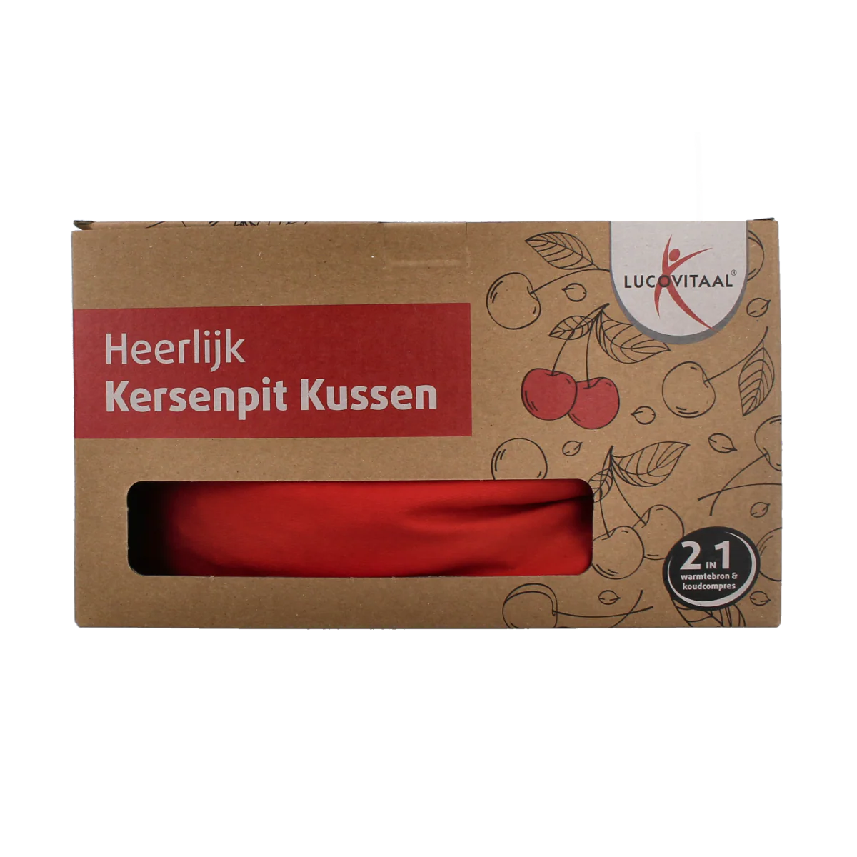 Lucovitaal Kersenpit kussen vierkant 1.00 Stuks
