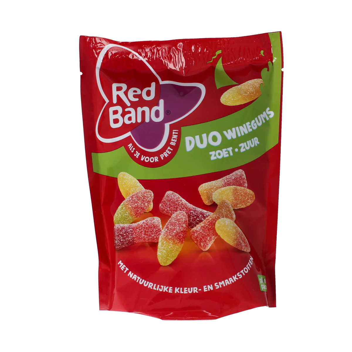 Red Band Winegums duo zoet zuur 215.00 Gram