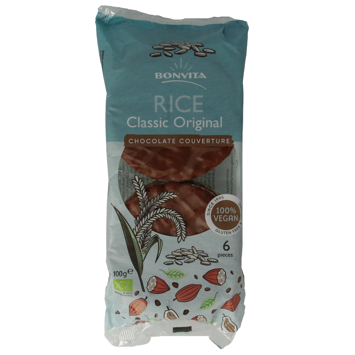 Bonritzz Rijstwafel choco melk bio 100.00 Gram