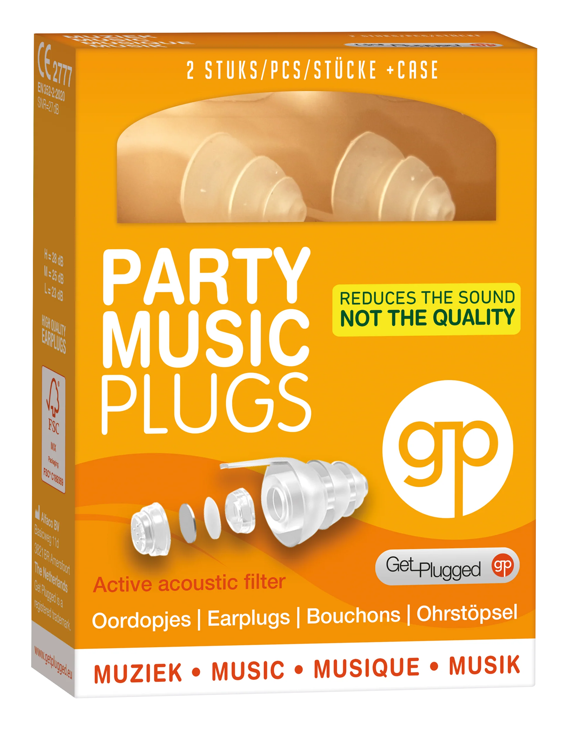 Get Plugged Party music plugs 1.00 Paar