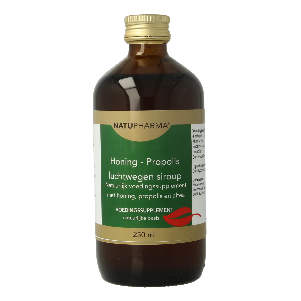 Natupharma Honing luchtwegensiroop 250.00 Milliliter