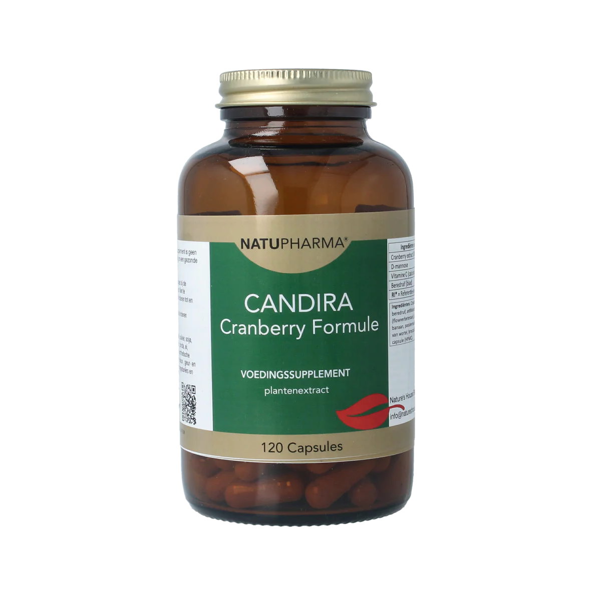 Natupharma Candira cranberry formule 120.00 Capsules