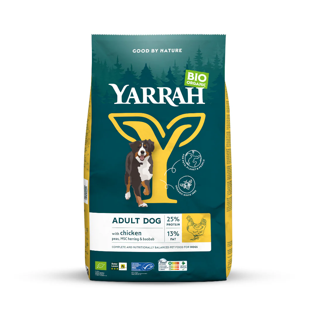 Yarrah Adult hondenvoer met kip bio MSC 10.00 Kilogram