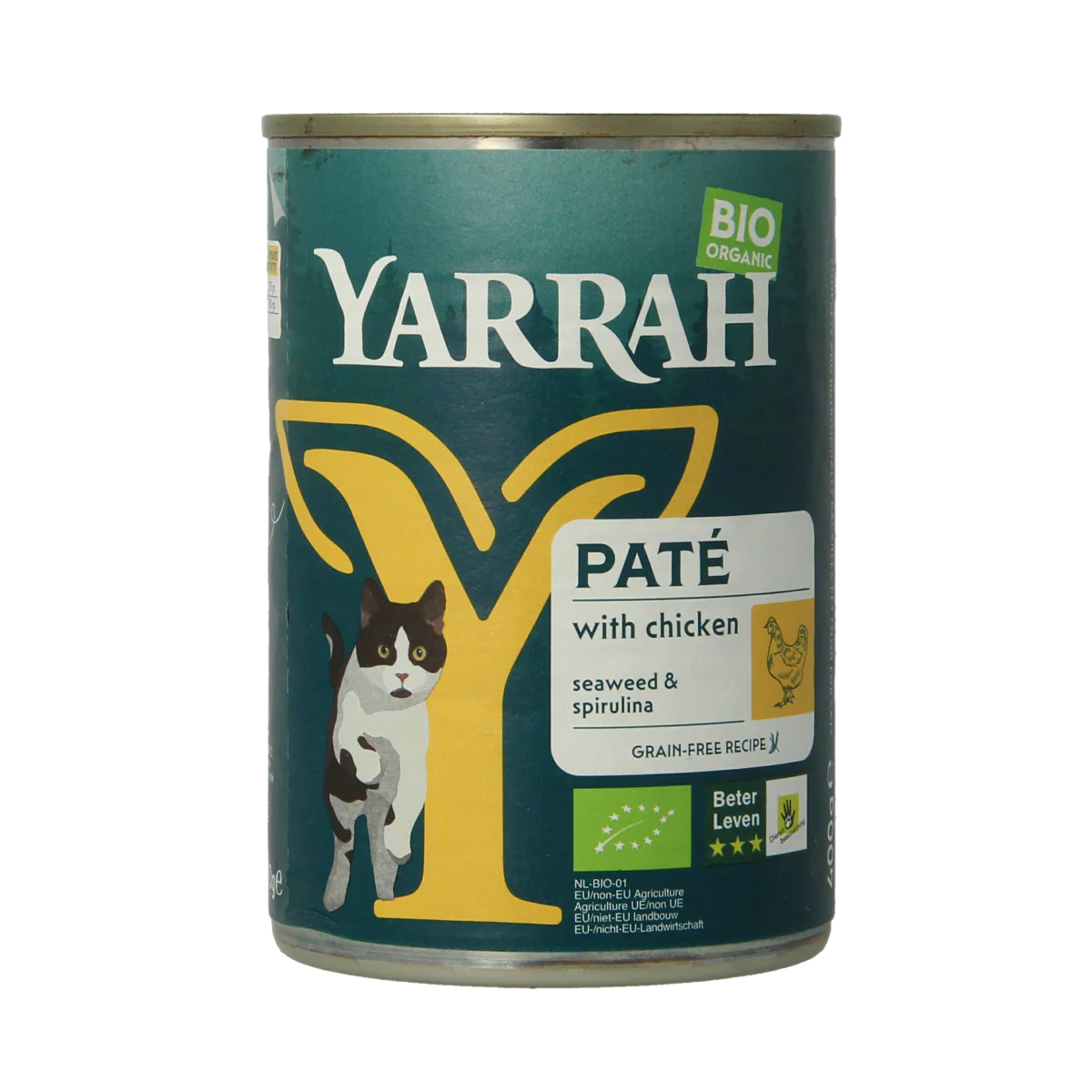 Yarrah Kat pate met kip bio 400.00 Gram