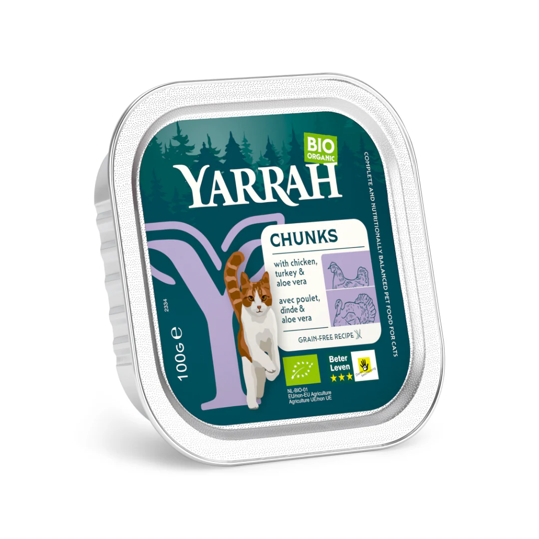 Yarrah Kat alucup kip kalkoen bio 100 Gram