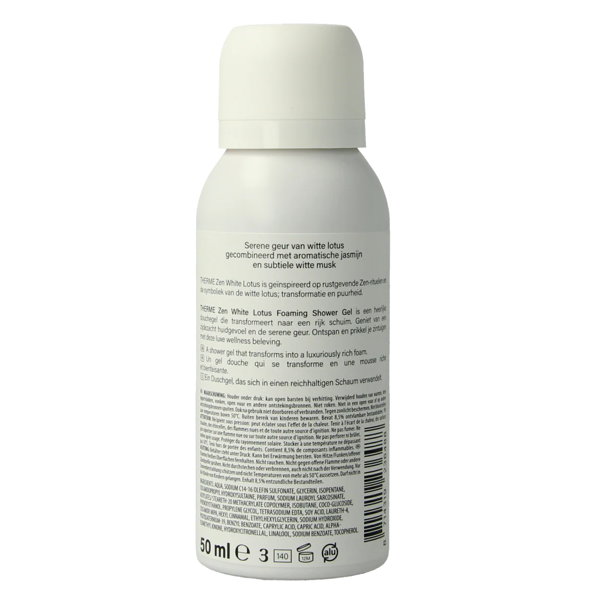 Therme Zen white lotus foam shower 50.00 Milliliter