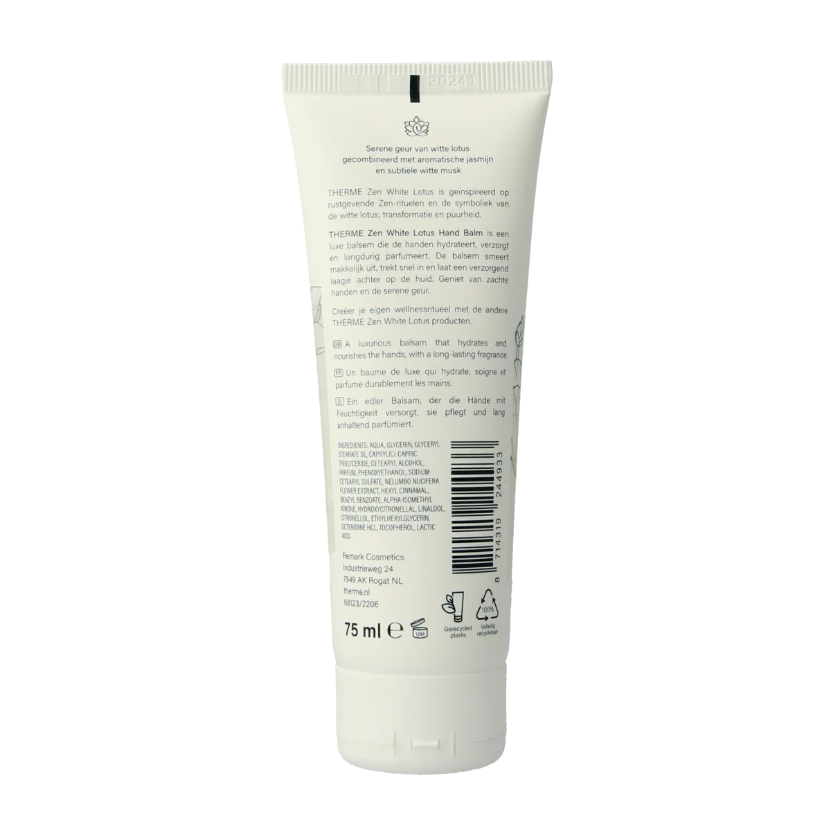 Therme Zen white lotus handbalm 75.00 Milliliter