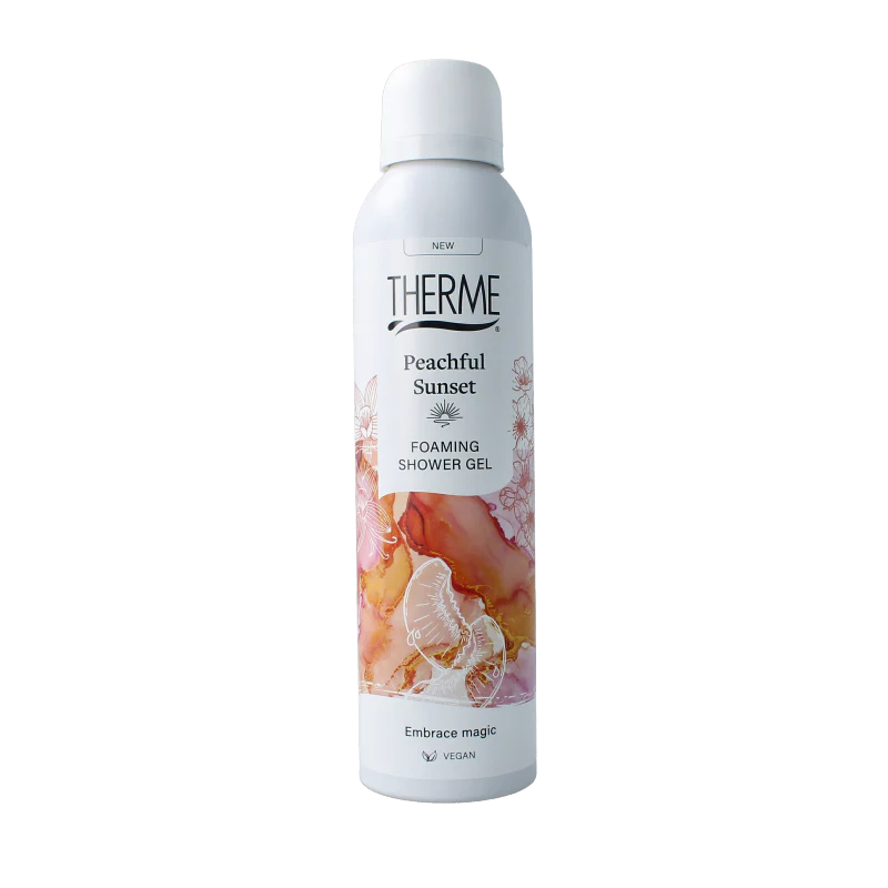Therme Peachful sunset foaming shower gel 200 Milliliter