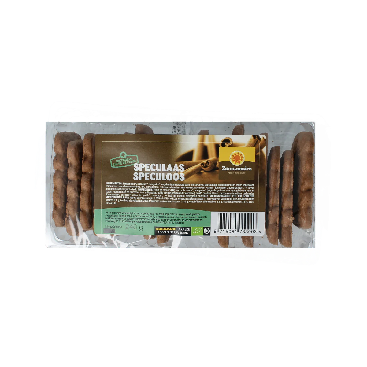 Zonnemaire Speculaas bio 240.00 Gram