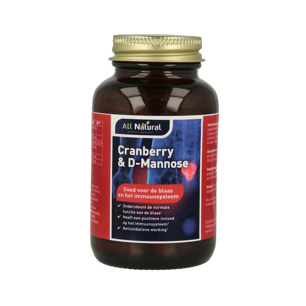 All Natural Cranberry & D-Mannose 60 Capsules