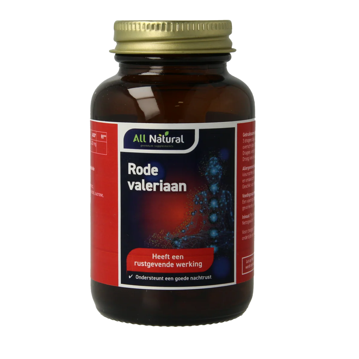 All Natural Rode valeriaan  100.00 Dragees