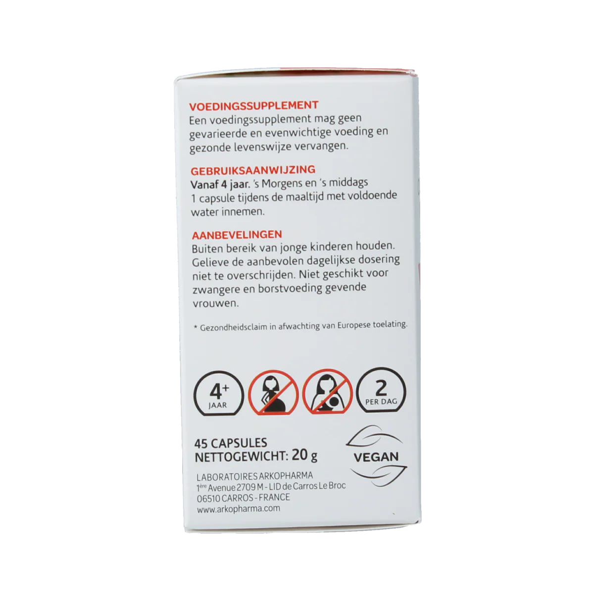 Arkocaps Cat’s claw 45 Capsules