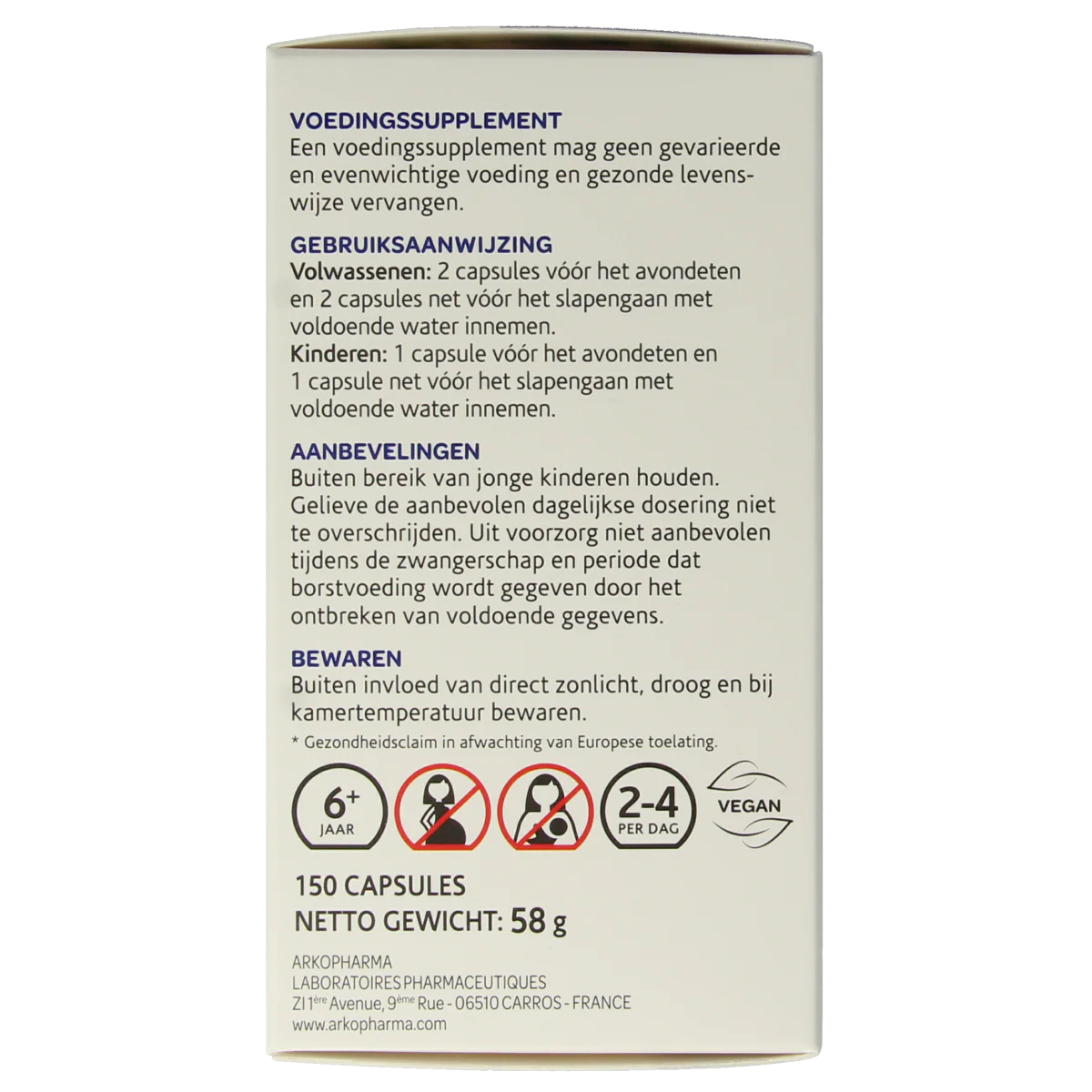 Arkocaps Goudpapaver 150.00 Capsules