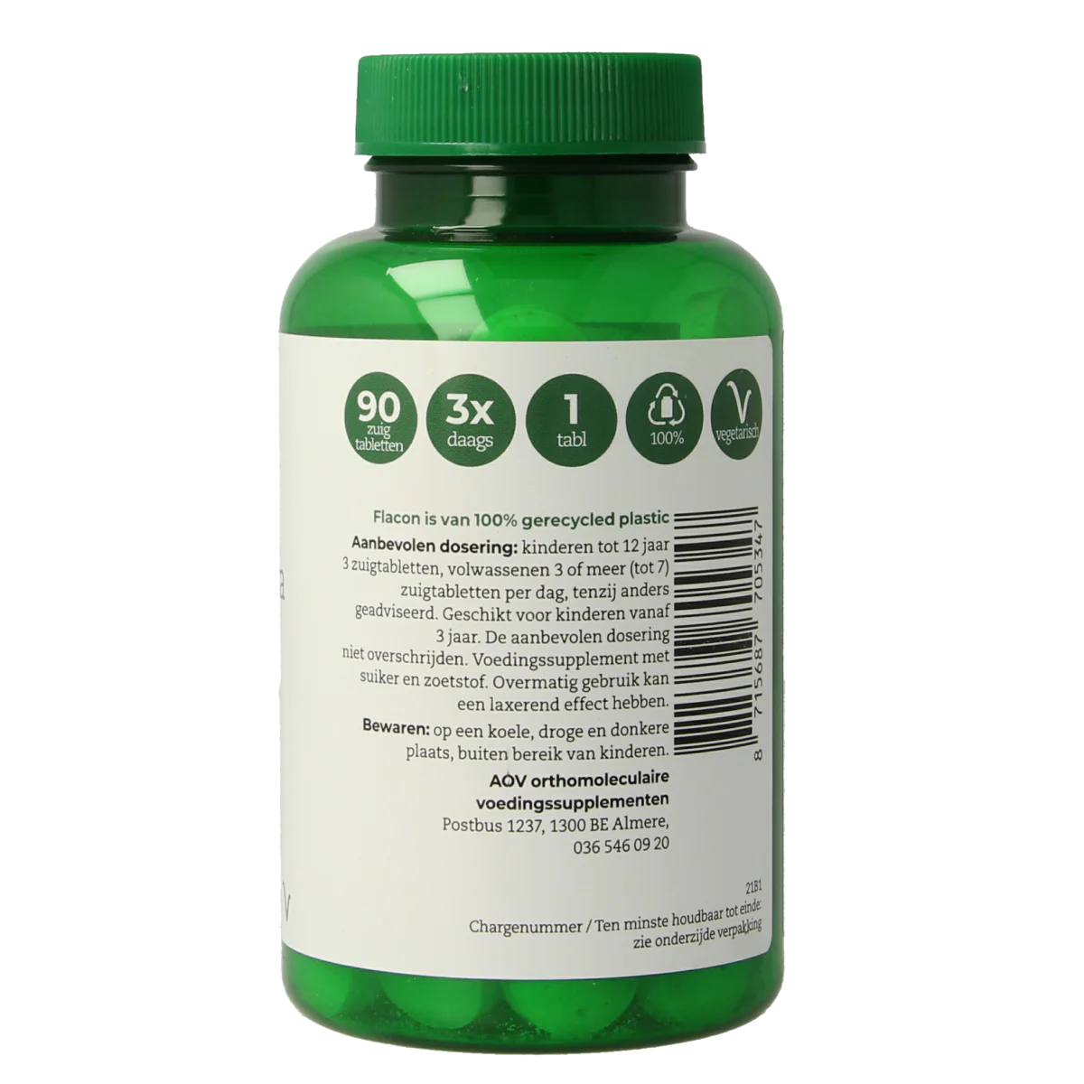 AOV 534 Zink extra 90.00 Zuigtabletten