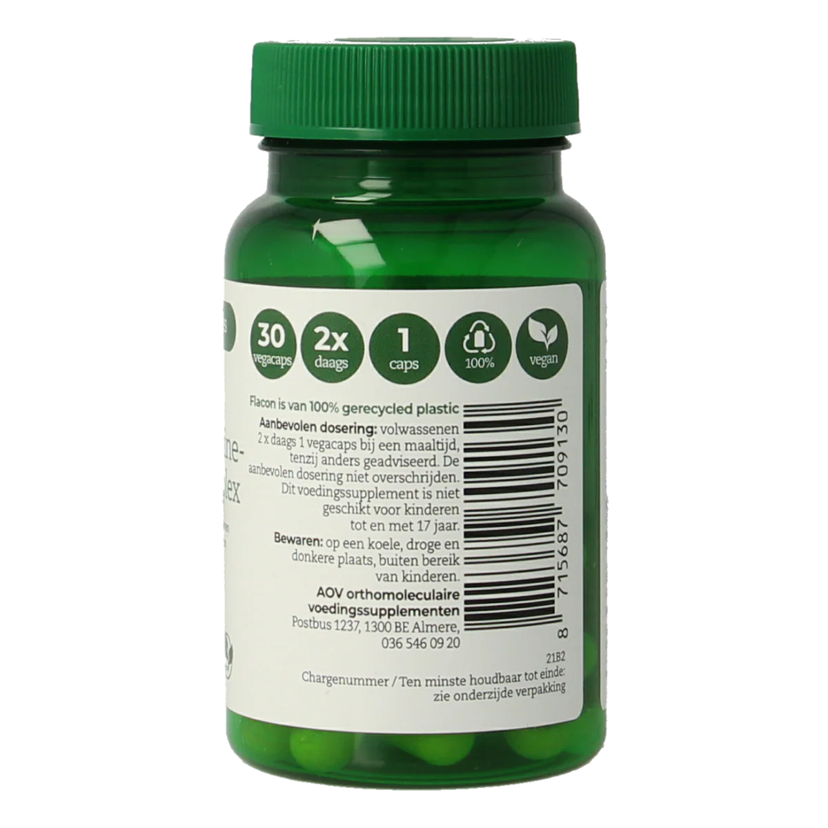 AOV 913 Glutamine glycine & cysteine complex 30.00 Vegetarische capsules