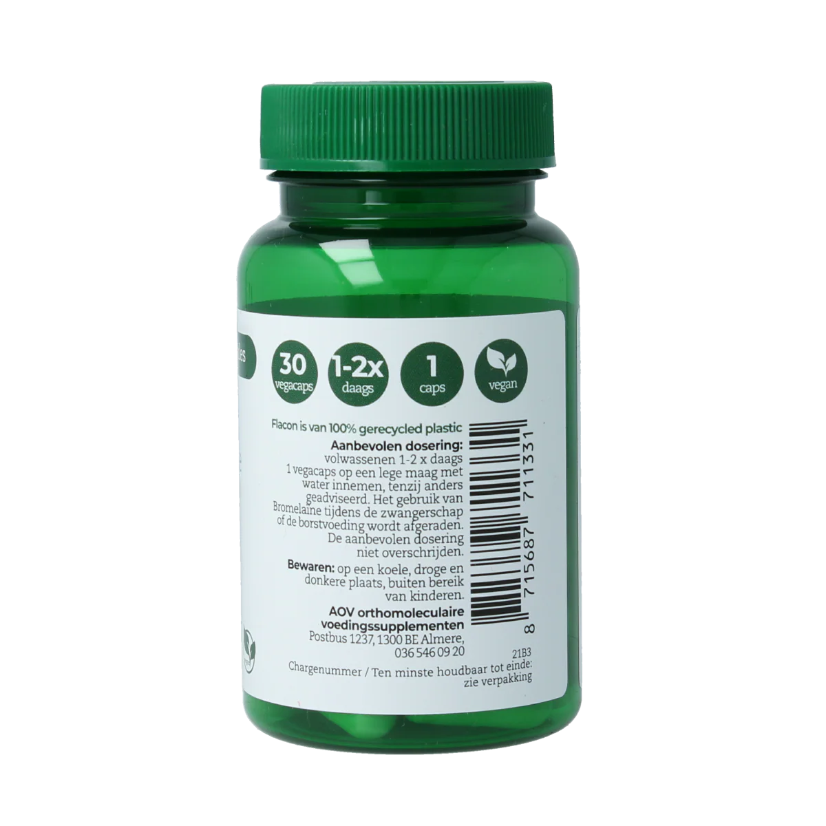 AOV 1133 Bromelaine 30.00 Vegetarische capsules