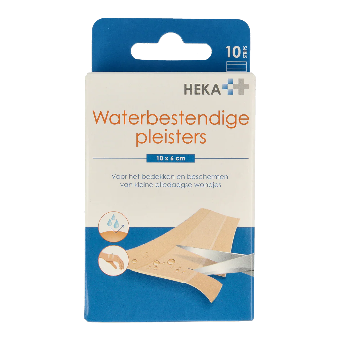 Heka Waterbestendige pleisters 10 x 6cm 10.00 Stuks