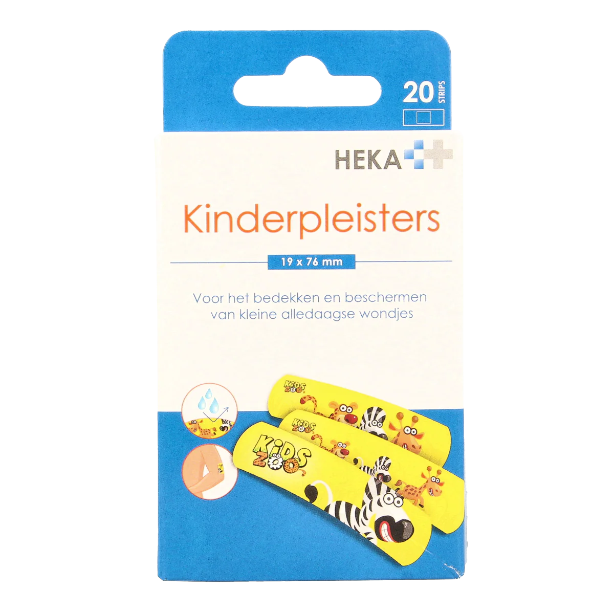Heka Kinderpleister 19 x 76mm 20.00 Stuks