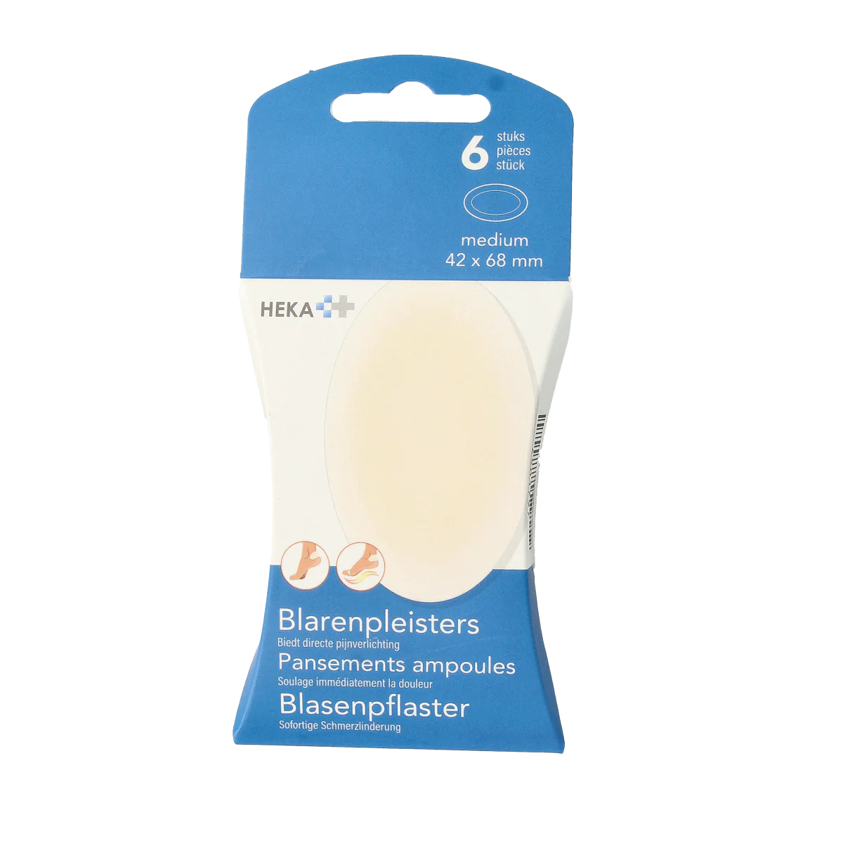 Heka Blarenpleisters medium 42 x 68mm 6.00 Stuks